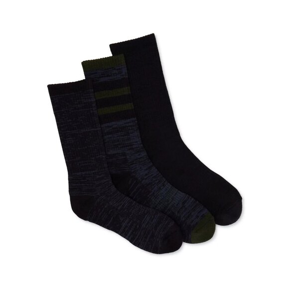 Ozark Trail mens Merino Wool Blend Crew Socks 3 Pairs Shoe size 6-12 NWT Black - Picture 1 of 4